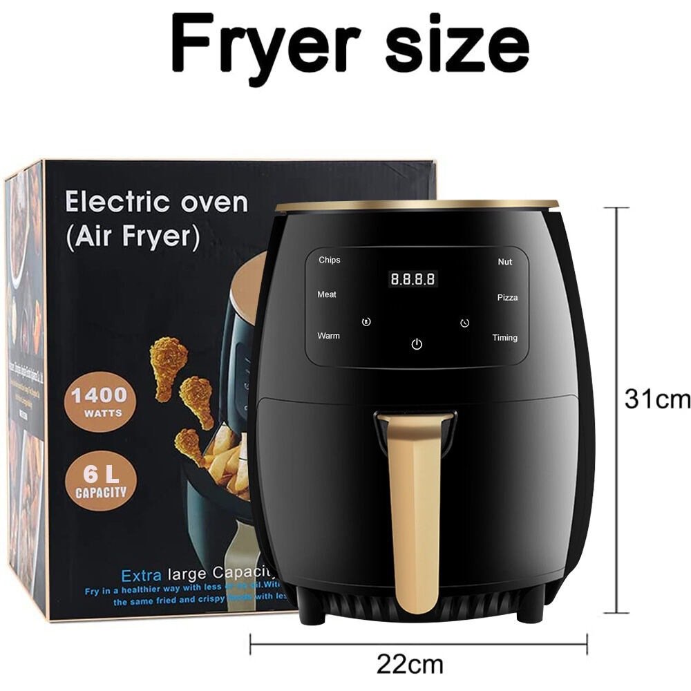 Airfryer Air Fryer Household Large Capacity 6L Touch-Type Multi-Functional