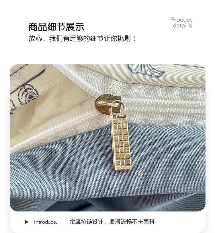 Bed Sheet Double-Layer Yarn Cotton and Linen Household Bedding Kit