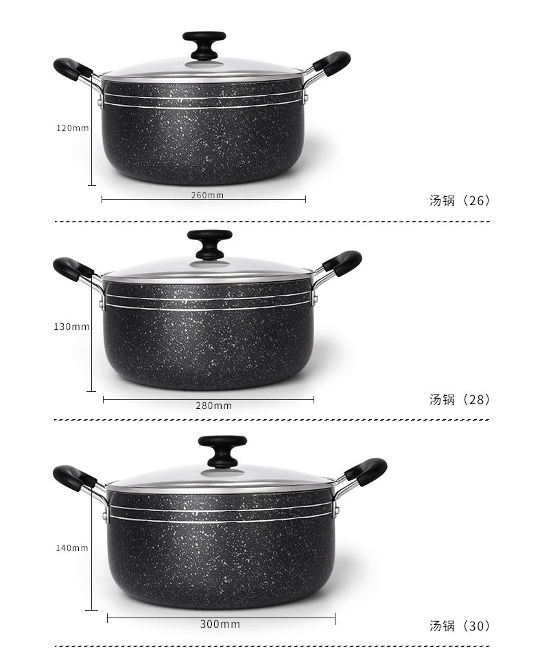 C&E Creative Kitchenware 7/9/14-Piece Kitchen Pot Set Full Set of Household