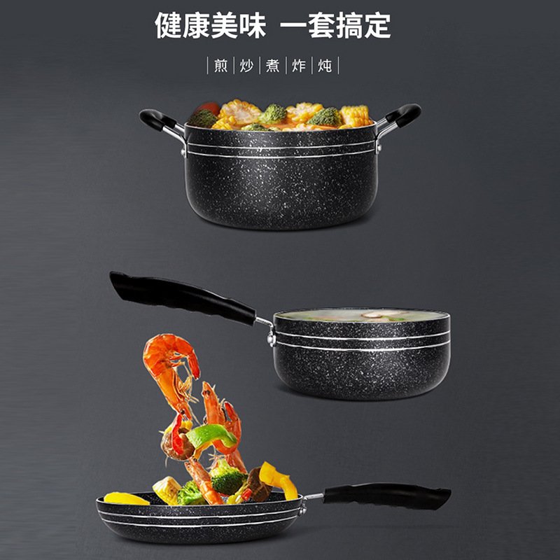 C&E Creative Kitchenware 7/9/14-Piece Kitchen Pot Set Full Set of Household