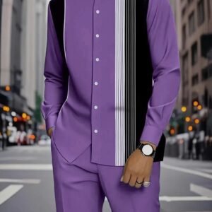 Pro Poor Suites Collar Shirt Long-Sleeved Pants Suit