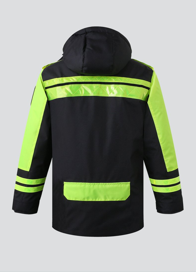 Safety Traffic and Road Administration Reflective Cotton Coat, Waterproof