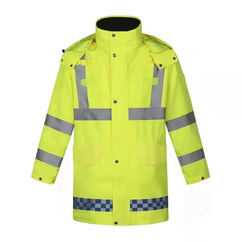 Safety Traffic and Road Administration Reflective Cotton Coat, Waterproof