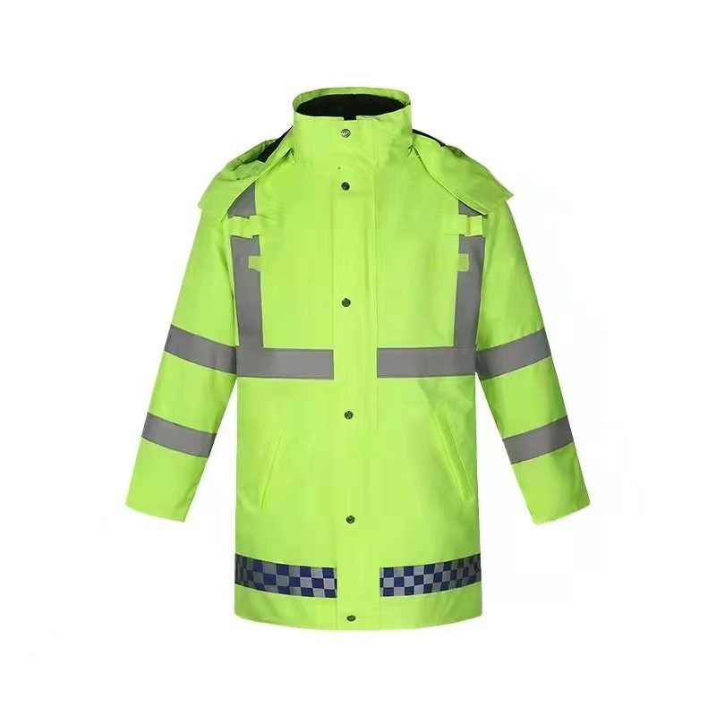 Safety Traffic and Road Administration Reflective Cotton Coat, Waterproof