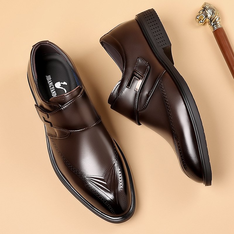 Men's First Layer of Leather Soft Leather Business Casual Shoes