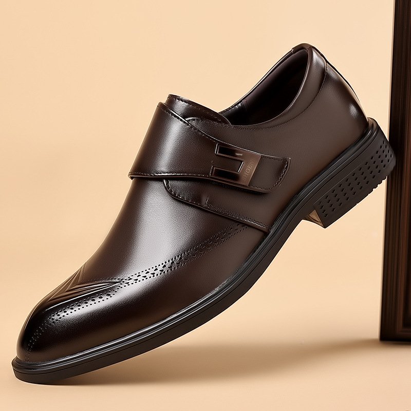 Men's First Layer of Leather Soft Leather Business Casual Shoes
