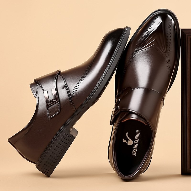 Men's First Layer of Leather Soft Leather Business Casual Shoes