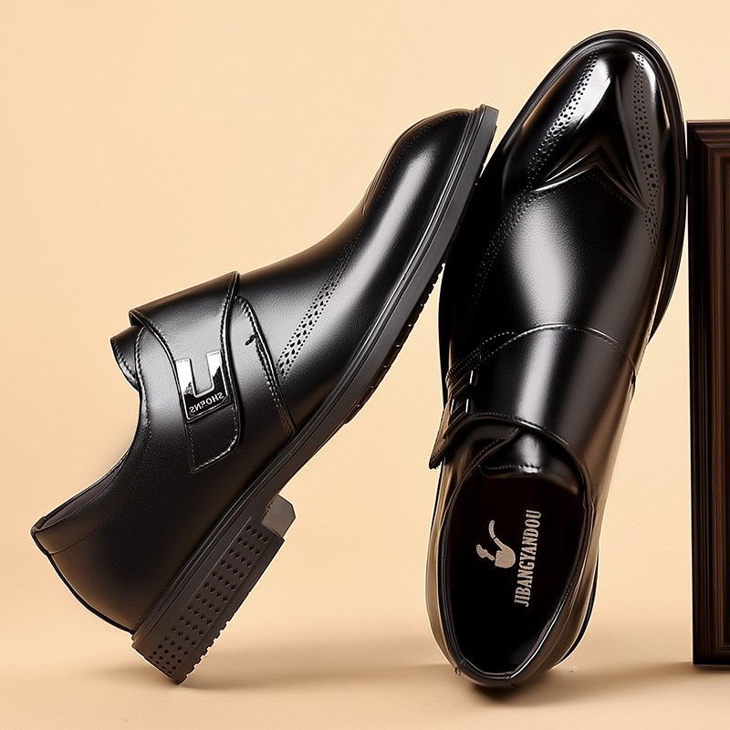 Men's First Layer of Leather Soft Leather Business Casual Shoes