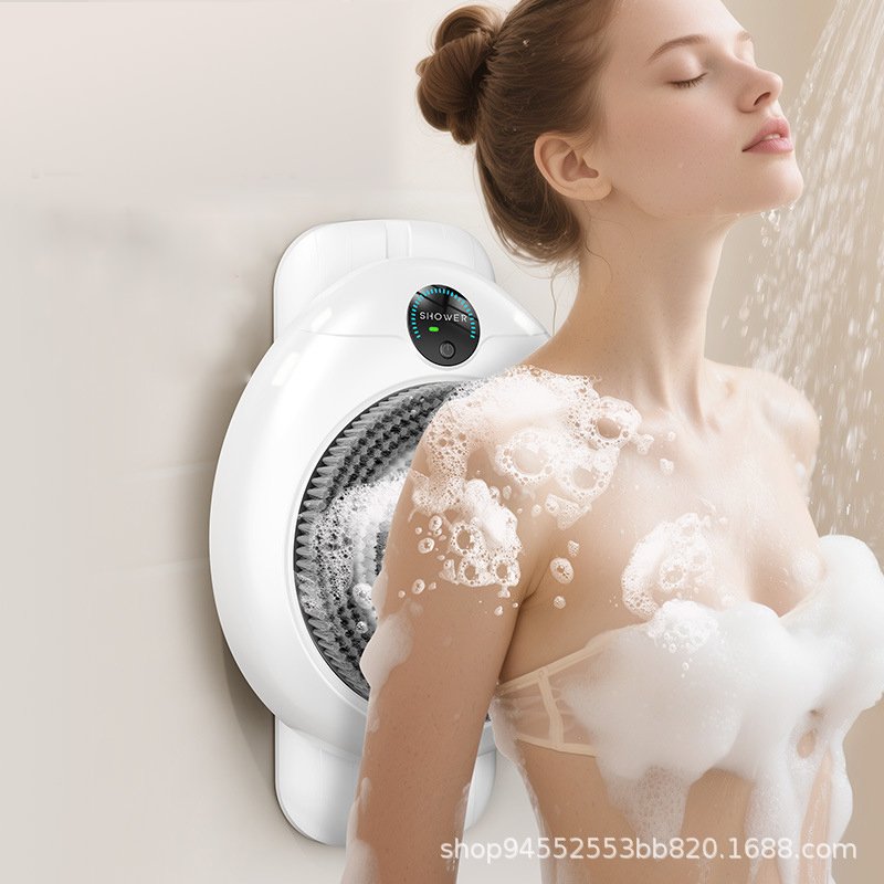 Wall-Mounted Fully Automatic Smart Bathing Machine, Movable Electric Shower Brush, Multi-Functional for Bathing
