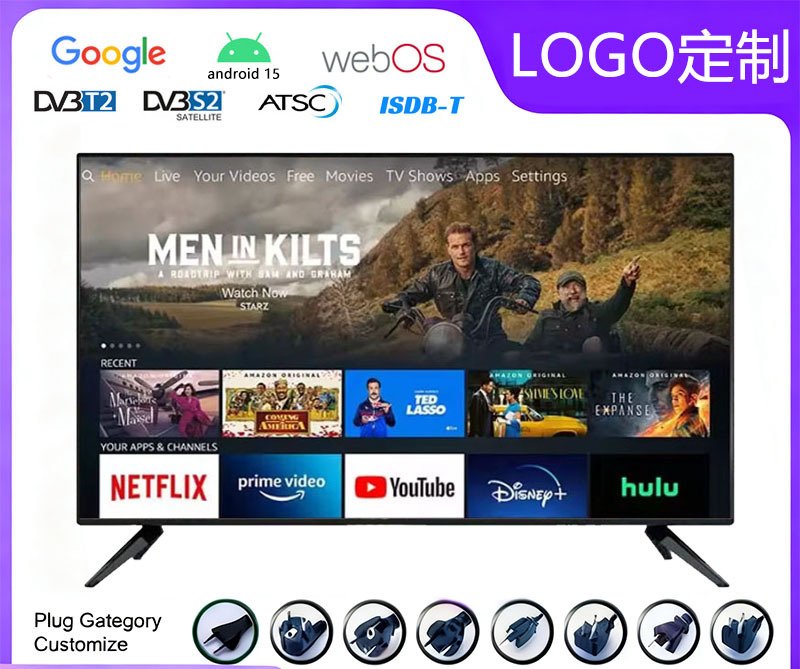 Smart Voice-Controlled LCD TVs For Home Living Rooms 85 Inches