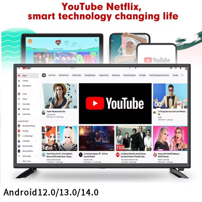 Smart Voice-Controlled LCD TVs For Home Living Rooms 85 Inches