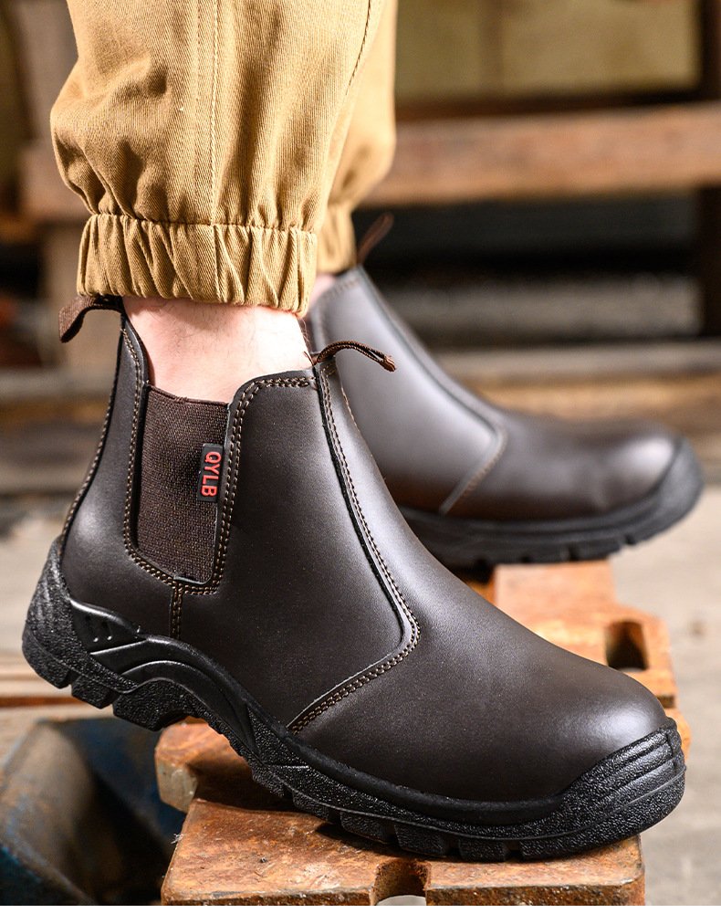 European and American High-Top Breathable Anti-Smash Safety Boots